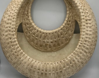 Vintage Basket Motiff Wall Planter - Really Kitschy Cool!!!  Great Piece!