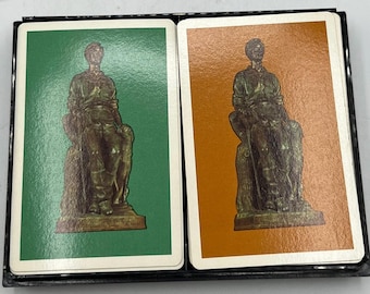 Vintage Congress Playing Cards - Abe Lincoln - 1970s - Play Gin Rummy!!