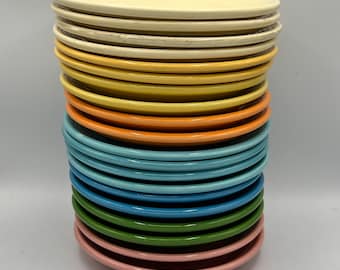 Vintage Fiesta Ware Saucer: 6" Round, Retired Colors (Sold Individually)