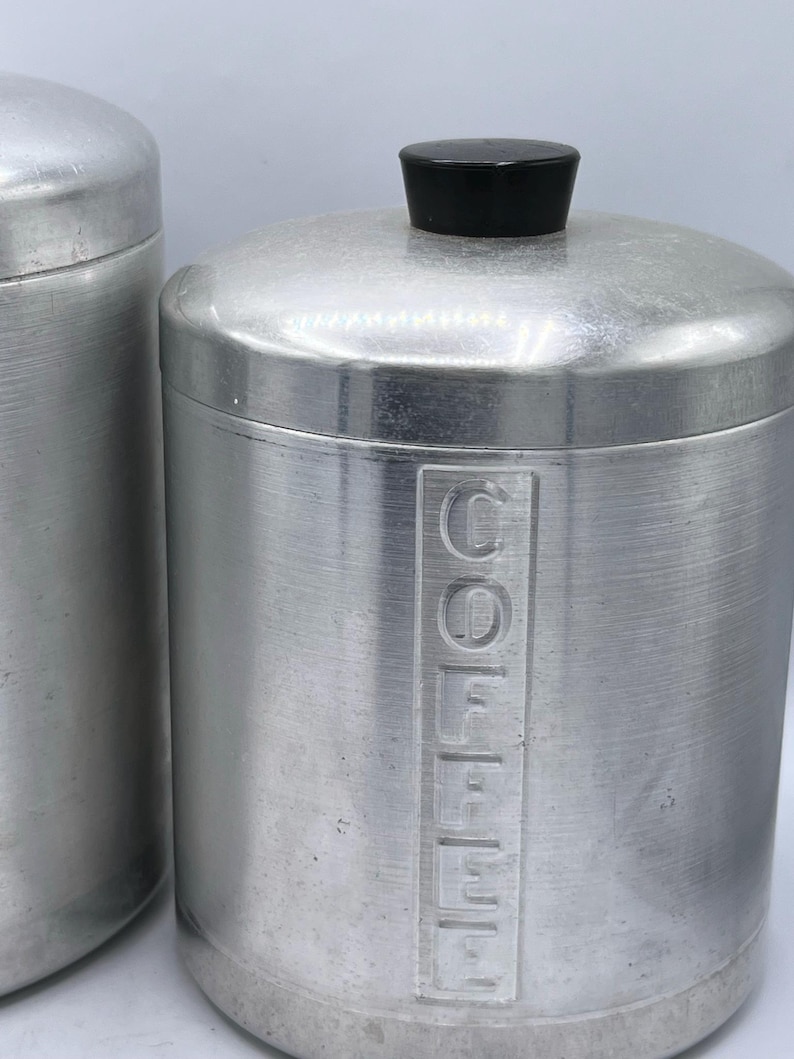Vintage Aluminum Canister Set
