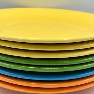 Vintage Fiesta Ware Dinner Plates - 10.25&quot; Round - Various Colors - Sold Individually - Great Colorful Plates - Add to your Colors!!