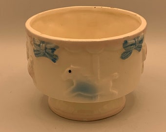 Vintage 1950s GW Pottery Planter: Kitschy Nursery Decor