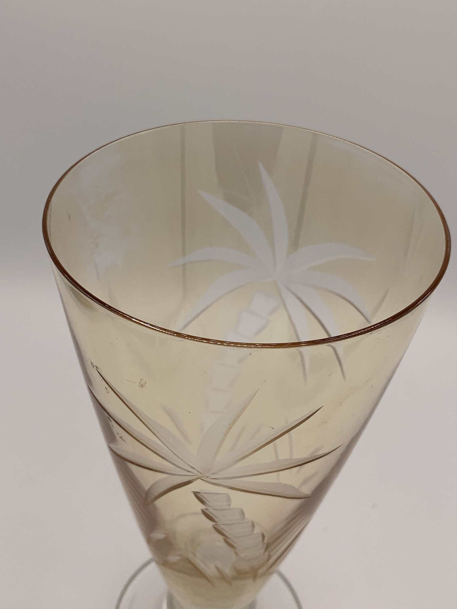 Vintage Lenox Glassware Iridescent Amber British Colonial Etsy