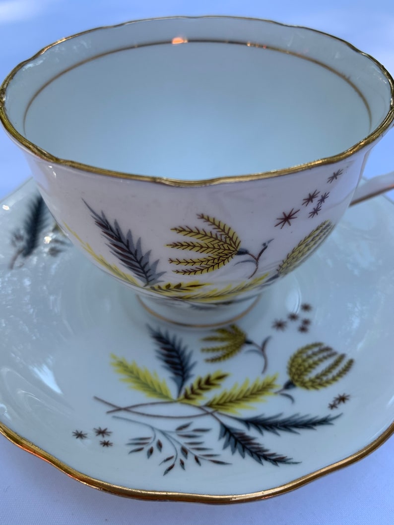 Colclough Bone China Tea Cup and Saucer Set Pattern 6791 Etsy