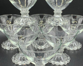 Vintage Anchor Hocking Boopie Glasses: Mid-Century Champagne Sherbet Set