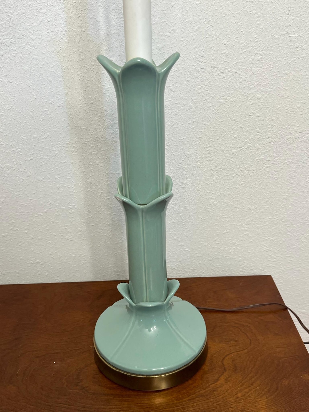 Vintage Heyco Green Ceramic Palm Tree...