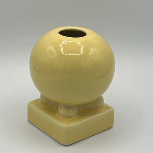 Vintage Fiesta Ware Yellow Ball Candle Holder - Homer Laughlin