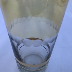 Vintage Art Deco Shot Glass, One of a kind!, Iridescent, Trimmed in Gold