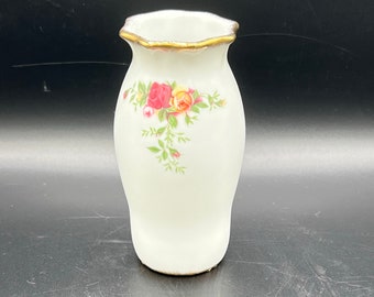 Royal Albert Old Country Roses Medium Vase 4 1/2 "1962, ausgezeichneter Zustand