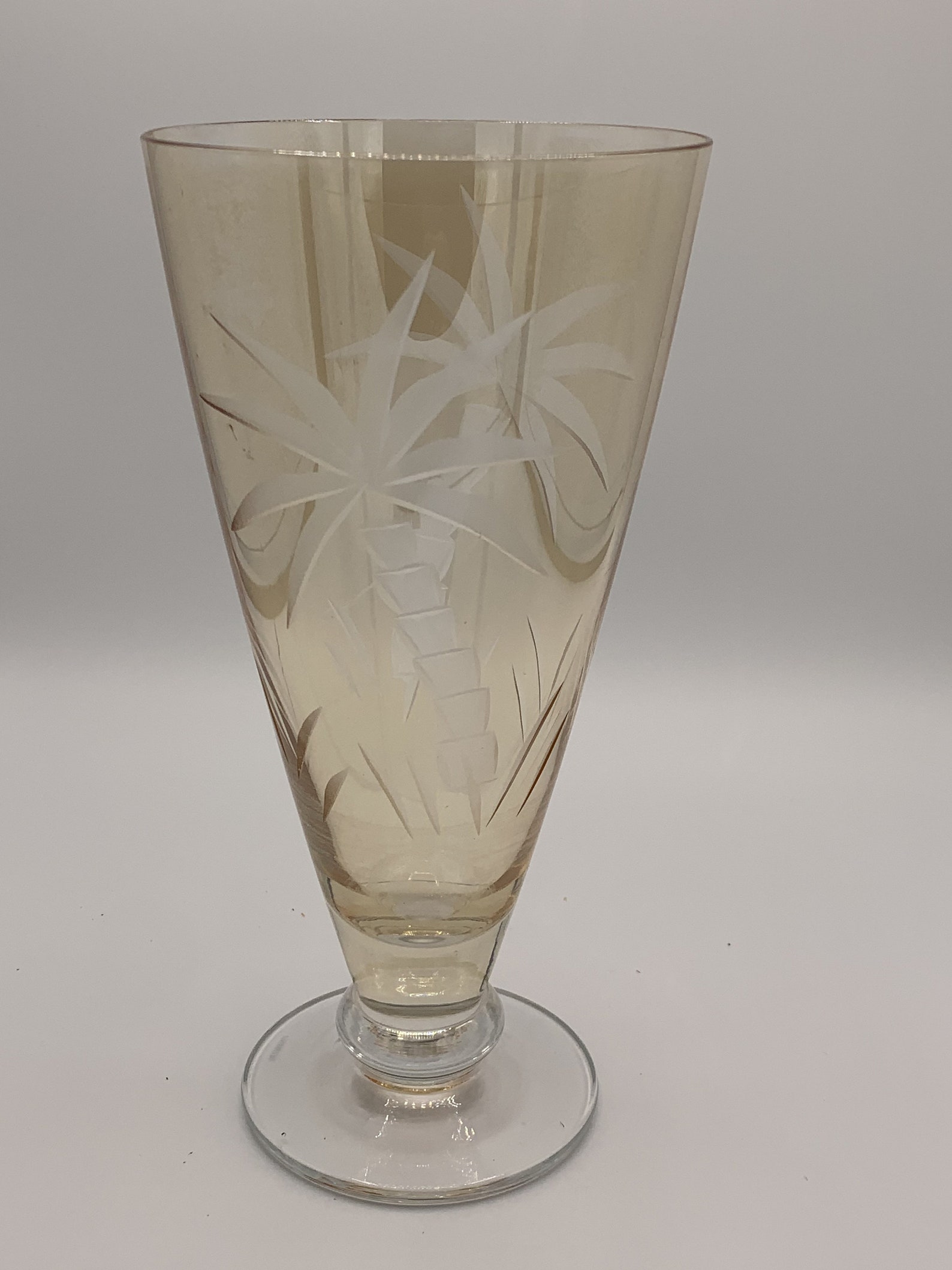 Vintage Lenox Glassware Iridescent Amber British Colonial Etsy