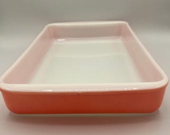 1950's - Vintage PYREX Pink Flamingo Baking Lasagna Casserole Dish #232 2 Qt