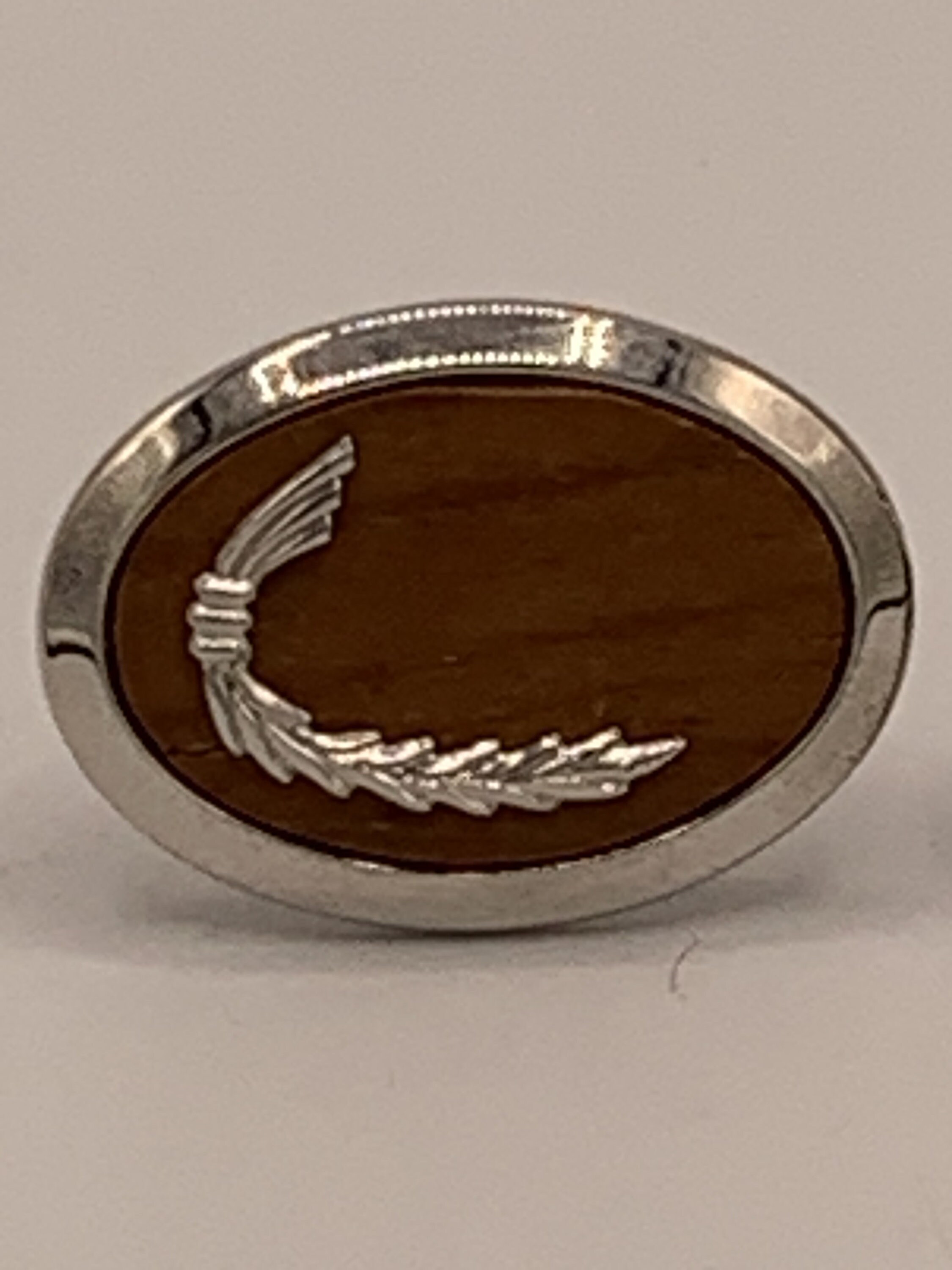 Vintage Hickok Cufflinks Silver Tone With Wood Enamel and Etsy Ireland