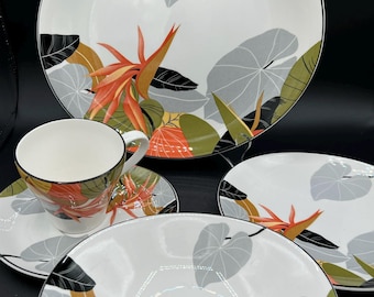 Sango China Larry Laslo Kollektion Maui Paradiesvogel Blume - Einzeln Verkauft