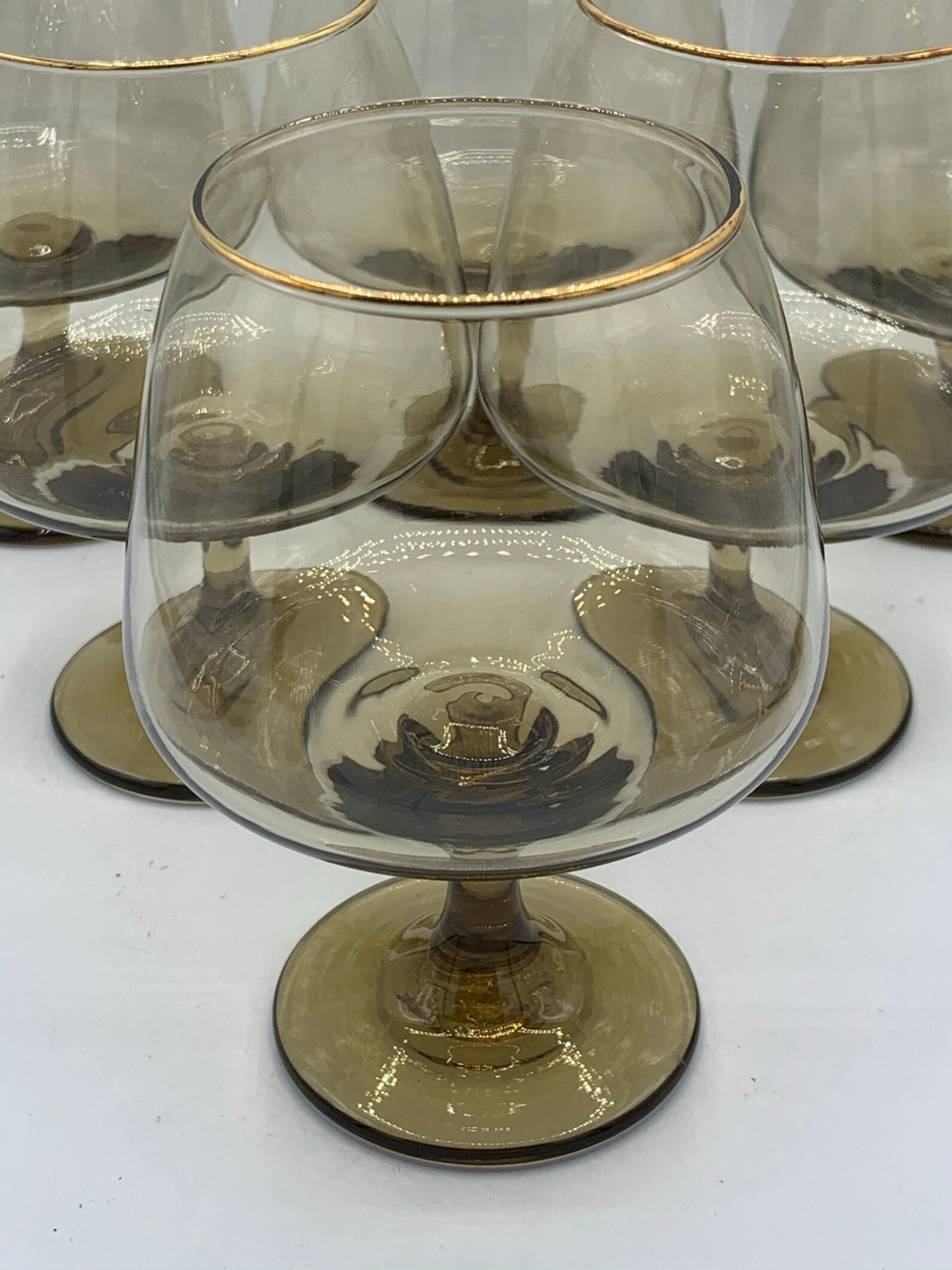 Tawny Accent by LIBBEY GLASS COMPANY Brandy Glasses Set of Etsy