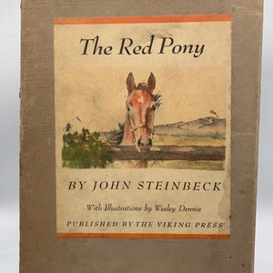 Vintage Book - &#39;The Red Pony&#39; - John Steinbeck - Copyright 1945