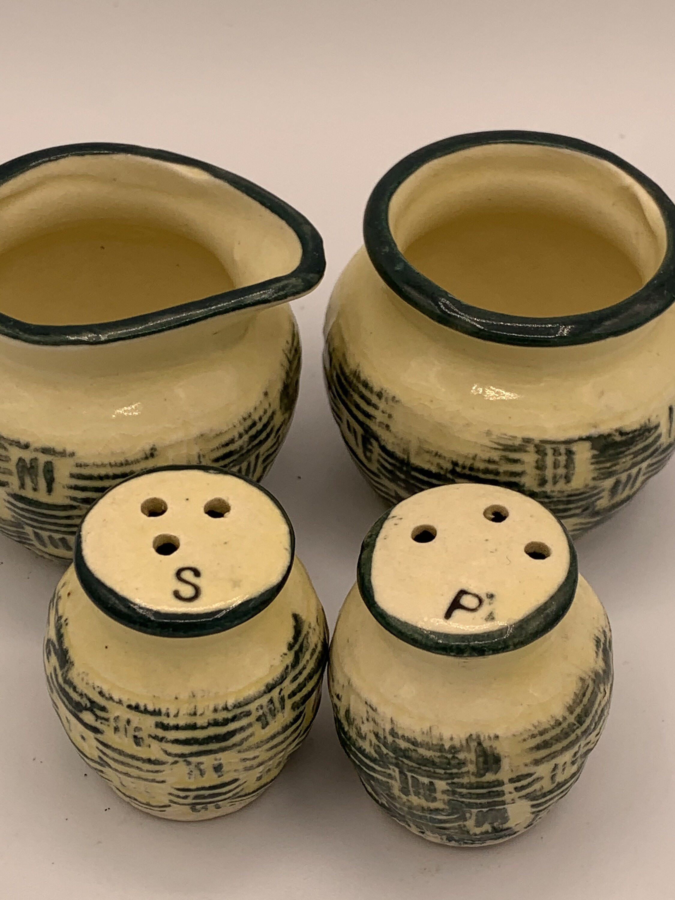 ヴィンテージ 貴重！アメリカアンティーク シュガー&クリーマーAntique