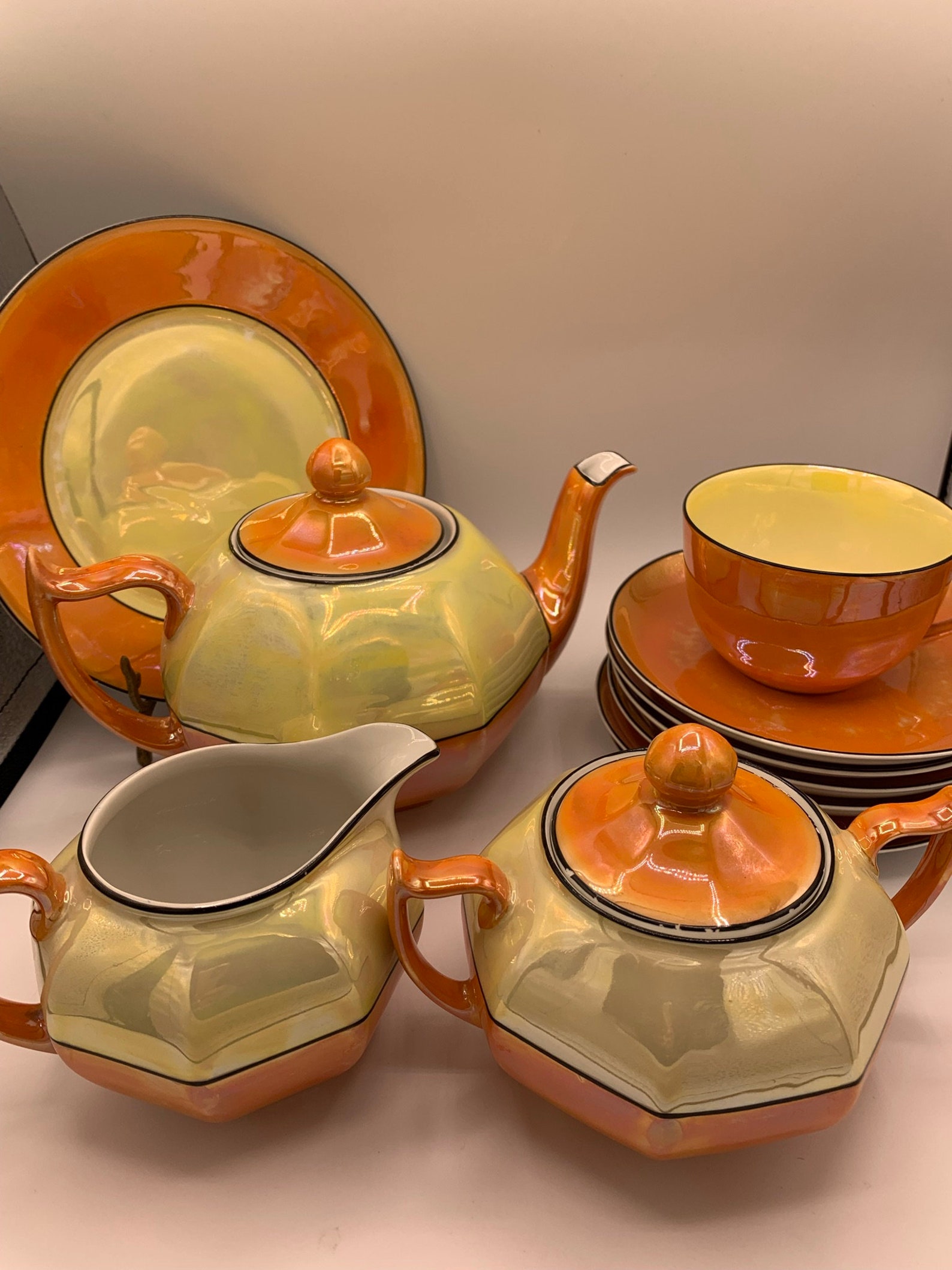 Vintage Hand Painted China Tea Set Super Fine and Special Etsy