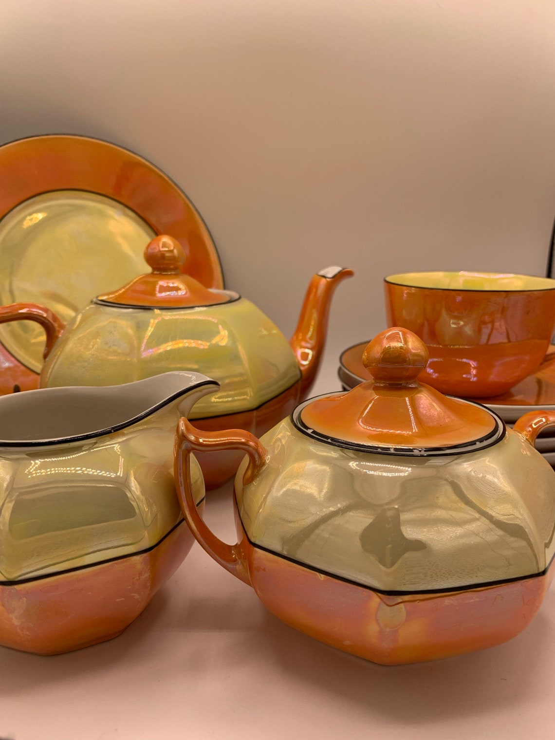 Vintage Hand Painted China Tea Set Super Fine and Special Etsy