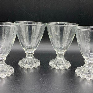 Vintage Berwick Boopie Liquor Cocktail Glasses - Anchor Hocking, Set of 4