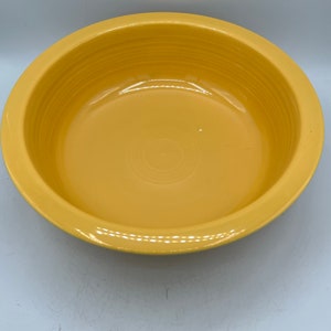Vintage Fiesta Ware Serving Bowl: Daffodil Yellow Vegetable Bowl