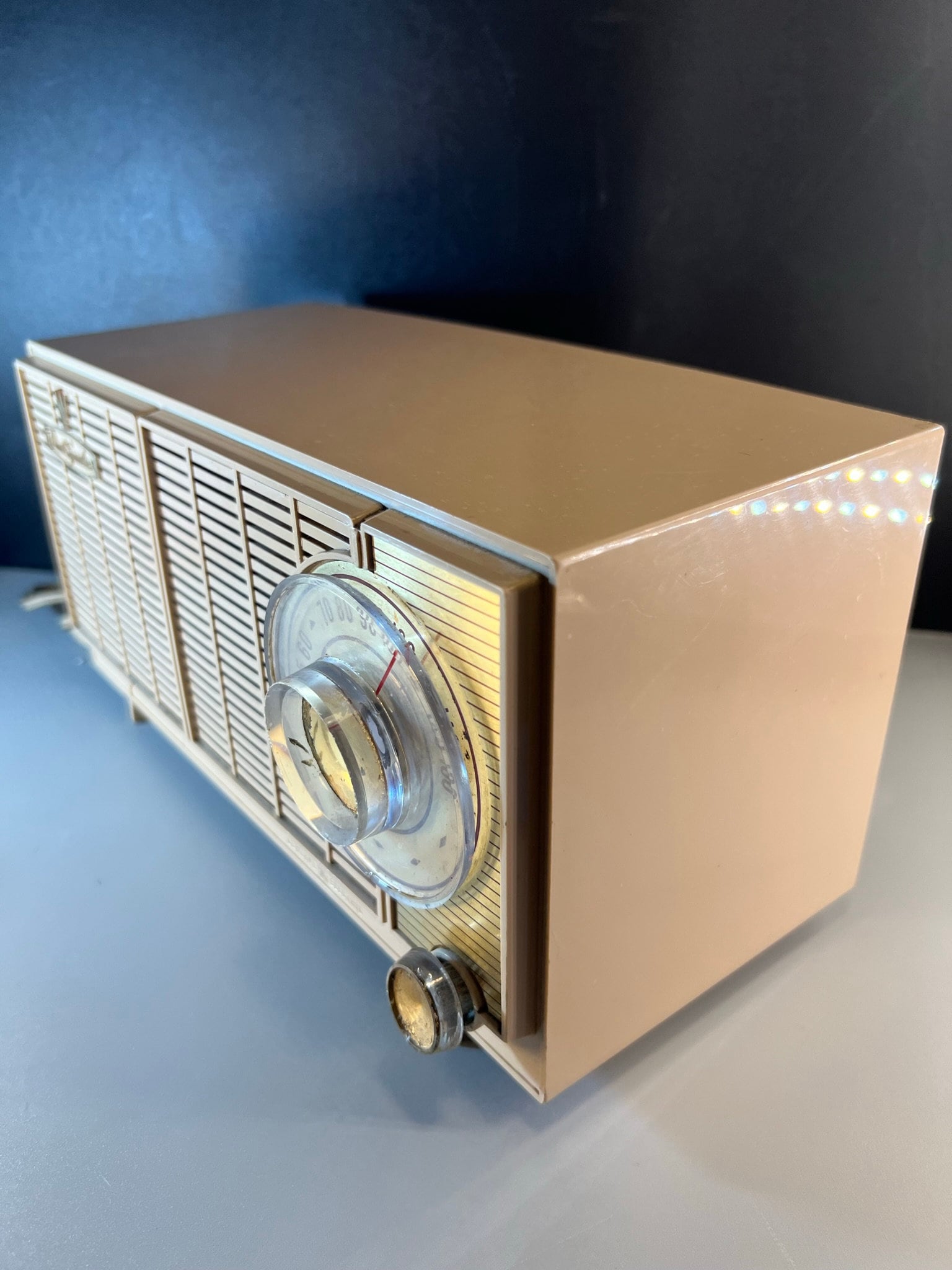 Vintage General Electric Dual Speaker Table Radio - Mid Century