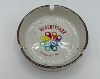 Hershey Park Souvenir Drip Glaze Logo  - Ashtray