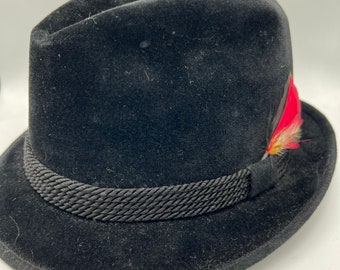 Vintage 1930's- 1940's Borsalino - Size Appx 7 1/4 - 7 3/8 Vintage 1930's- 1940's Borsalino - Size Appx 7 1/4 - 7 3/8