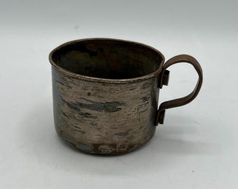 Vintage Nursery Silver Plate 58304 Cup With Handle - So Cute!  Great Baby Shower Gift!