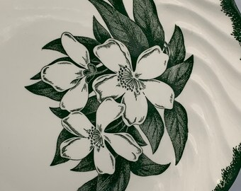 Vintage 1950s Joni China Forest Dogwood Serving Plate - Etsy