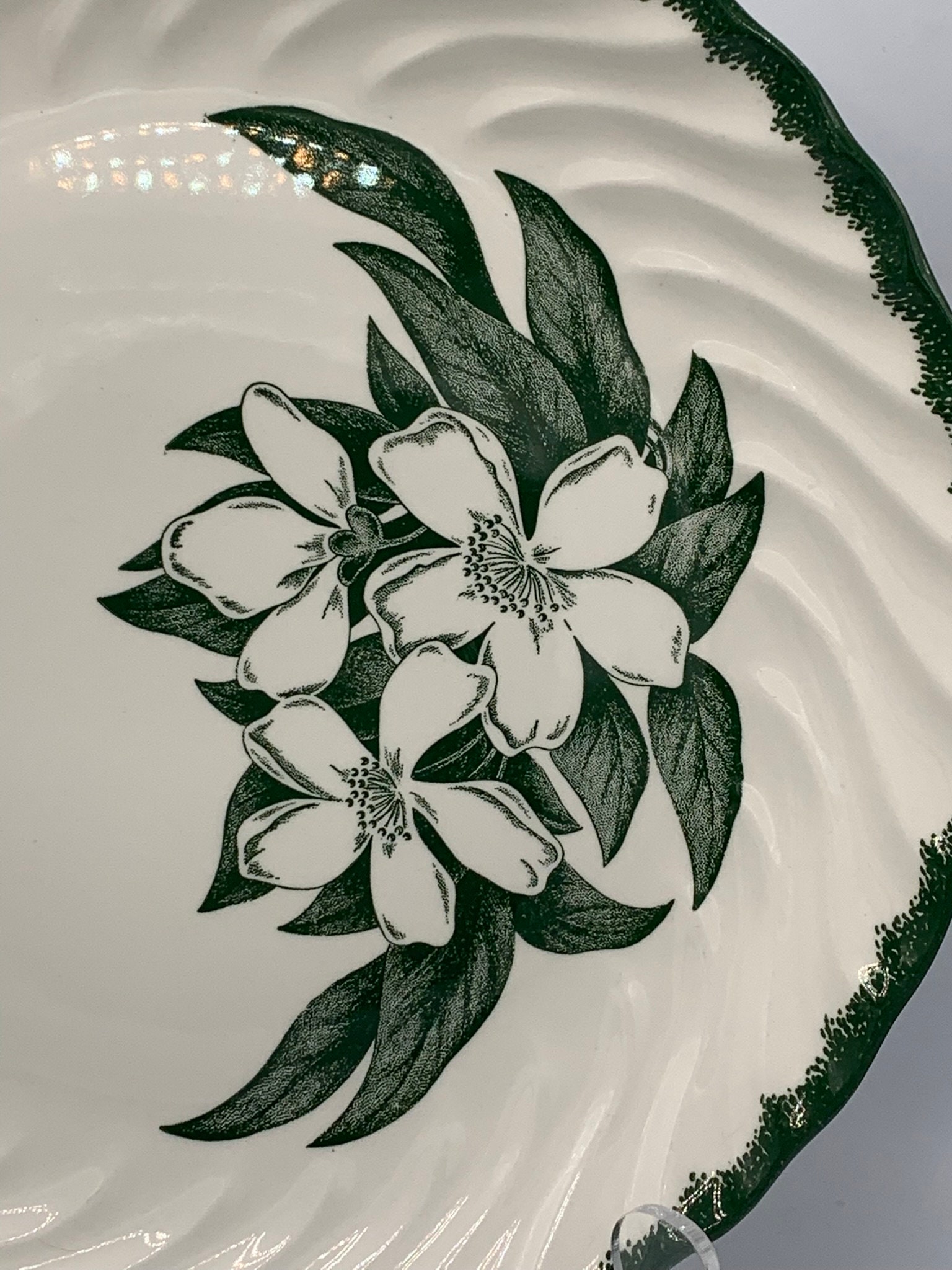 Vintage 1950s Joni China Forest Dogwood Serving Plate - Etsy
