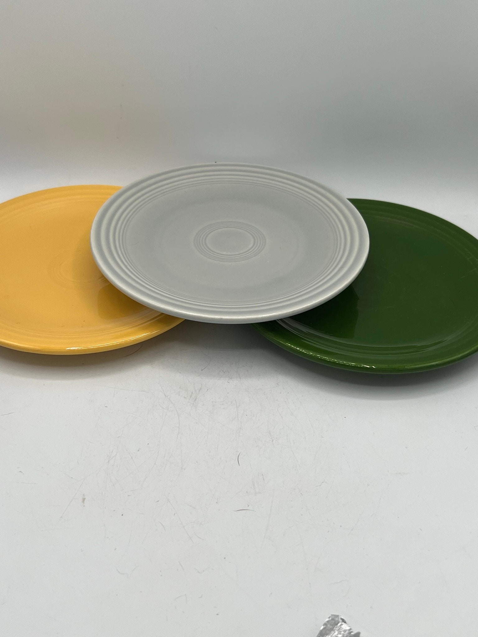 Vintage Fiesta Ware Bread and Butter Plates - 6.25 Vintage Fiesta Ware Bread and Butter Plates - 6.25
