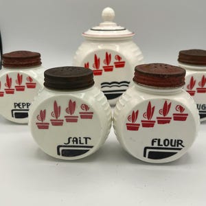 Fire King Salt and Pepper - Etsy