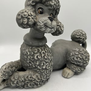 Vintage Cute Poodle Figurine - So Mid Century Cool!!  Great Display Piece! Super Cute!