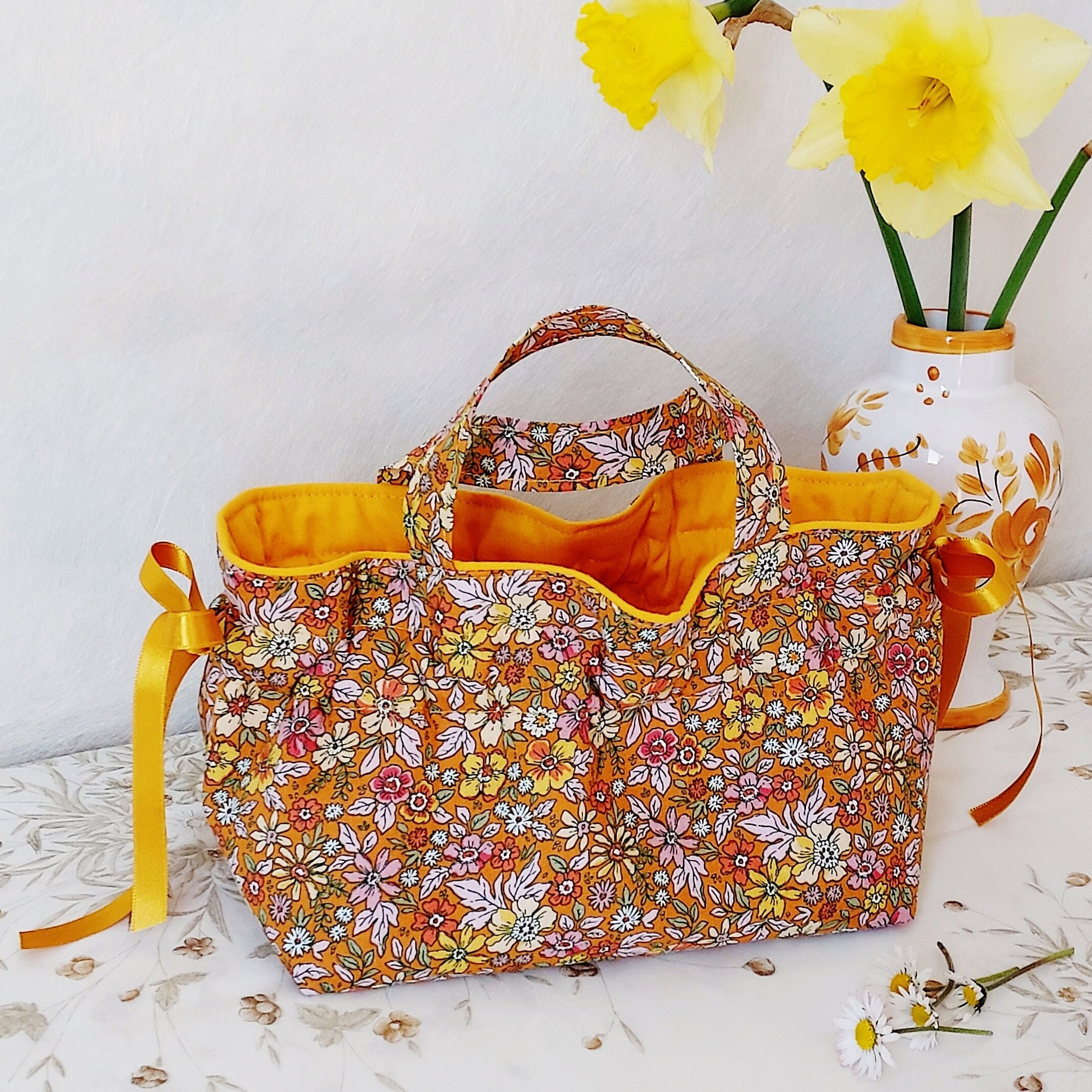 Petit Panier en Tissu - Panier à Chocolats de Pâques Décoration Pâques