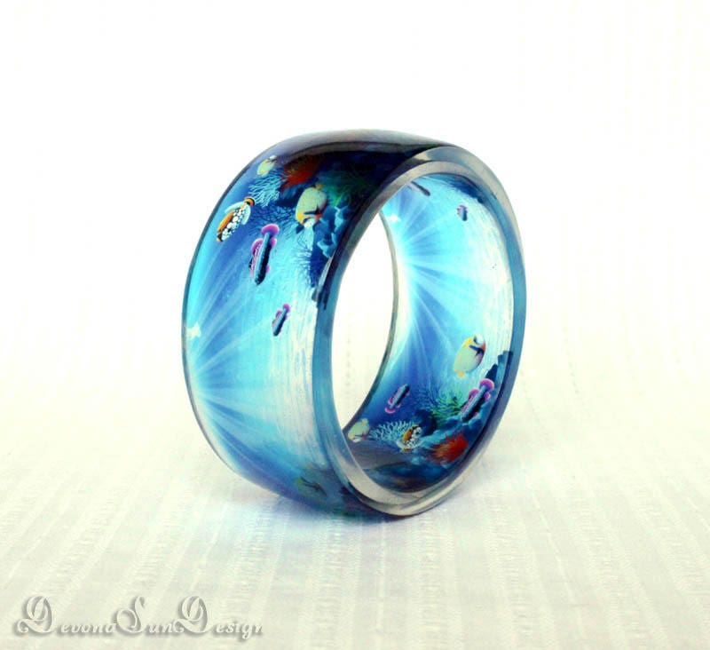 Bangle Andersea World Aquarium Jewelry Ocean Sea Jewelry Etsy