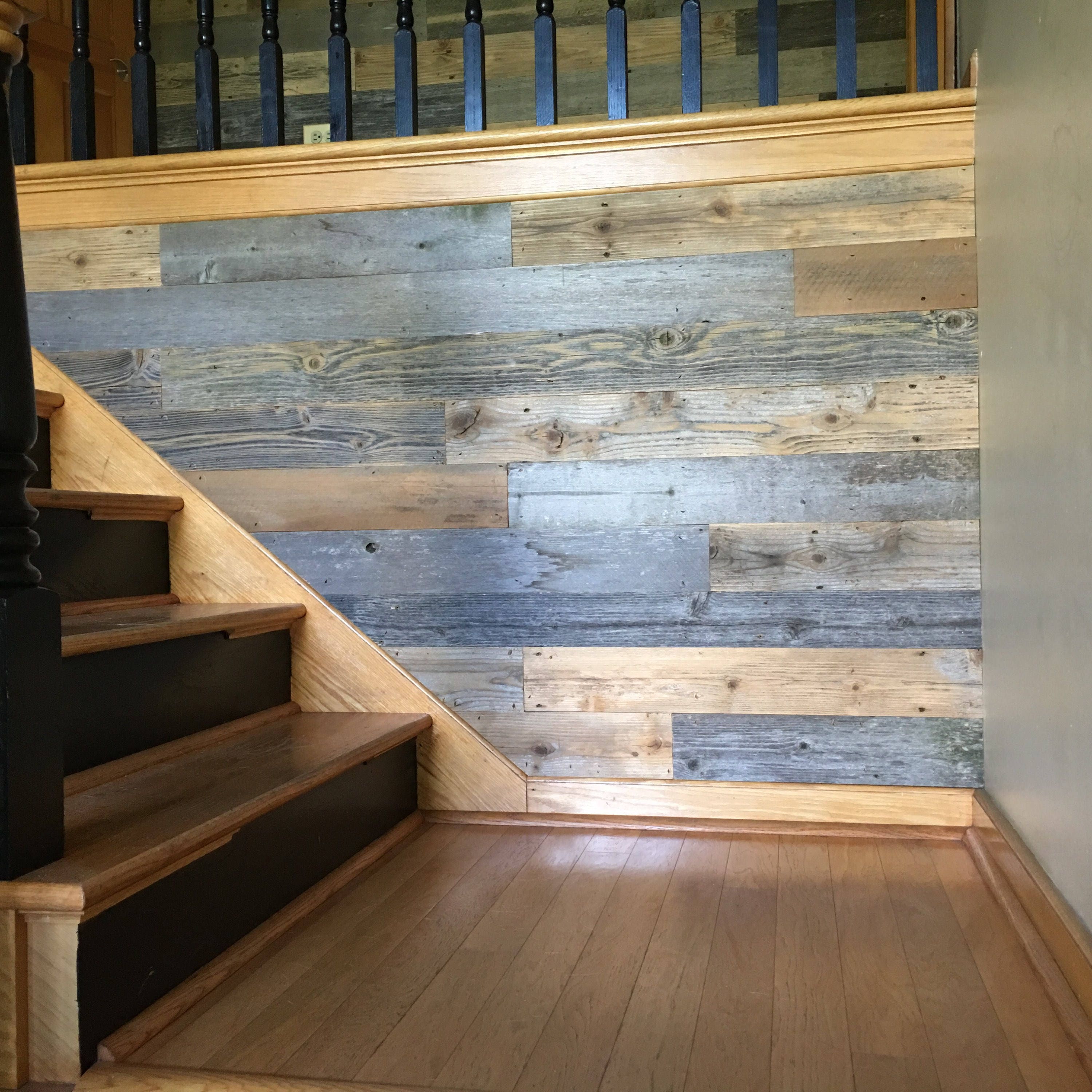 Reclaimed/ barnwood accent wall 20 sqft Etsy