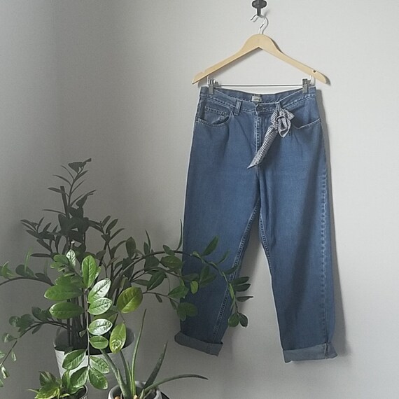 Vintage  LL Bean Jeans, Vintage Highwaisted Blue M