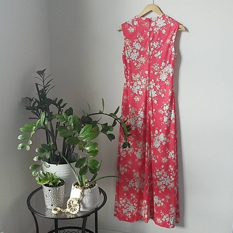 Vintage 70s Hal Ferman Floral Set Vintage Floral Dress and Top Set Vintage Maxi Dress Vintage Floral Top Hal Ferman image 4