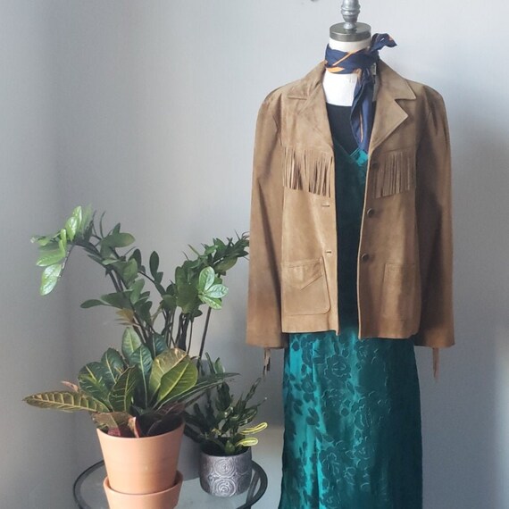 Vintage Suede Leather Fringe Jacket | Jones New Yo