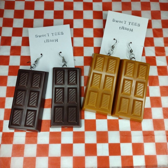Chocolate outlet bar earrings
