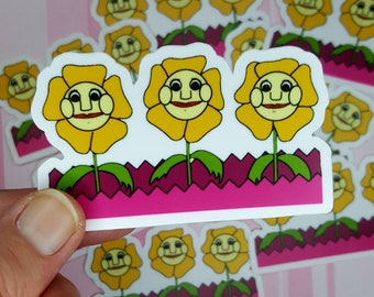 Singing Flowers Sticker