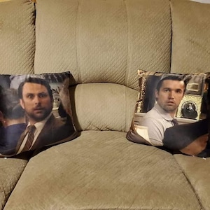 One Best friend Stare Faux Suede Square Pillow