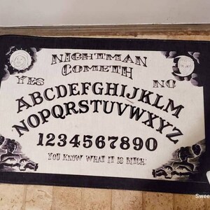 Nightman Cometh Ouija Board Area Rugs