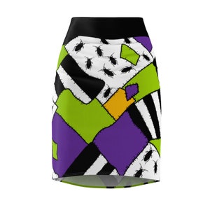 Nightmare Before Beetlejuice Pencil Skirt