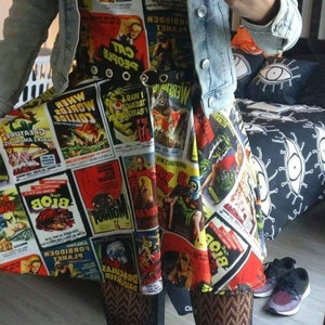 Old Horror Movie Cover Poster Dress
