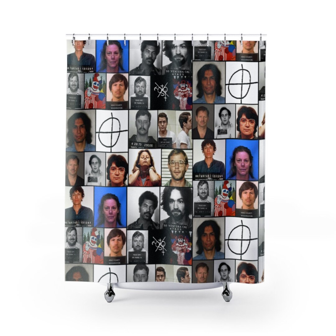 Serial Killers in Color Shower Curtain Etsy