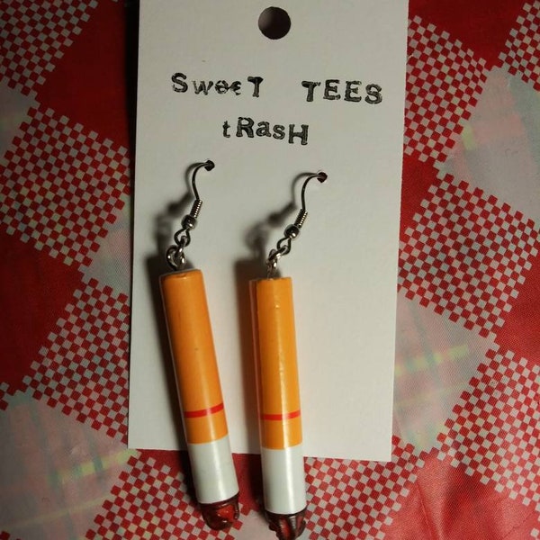 Cigarette Butt Earrings