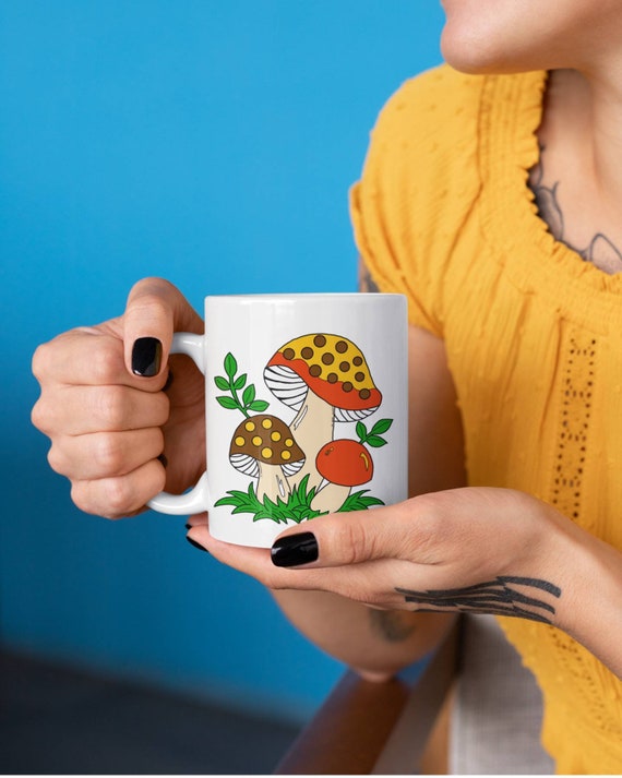 Merry Mushroom Ceramic Mug 11oz