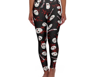 Jasons Halloween High Waisted Yoga Leggings