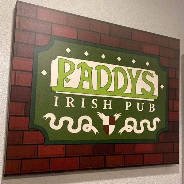 Paddys Sign Canvas Gallery Wraps